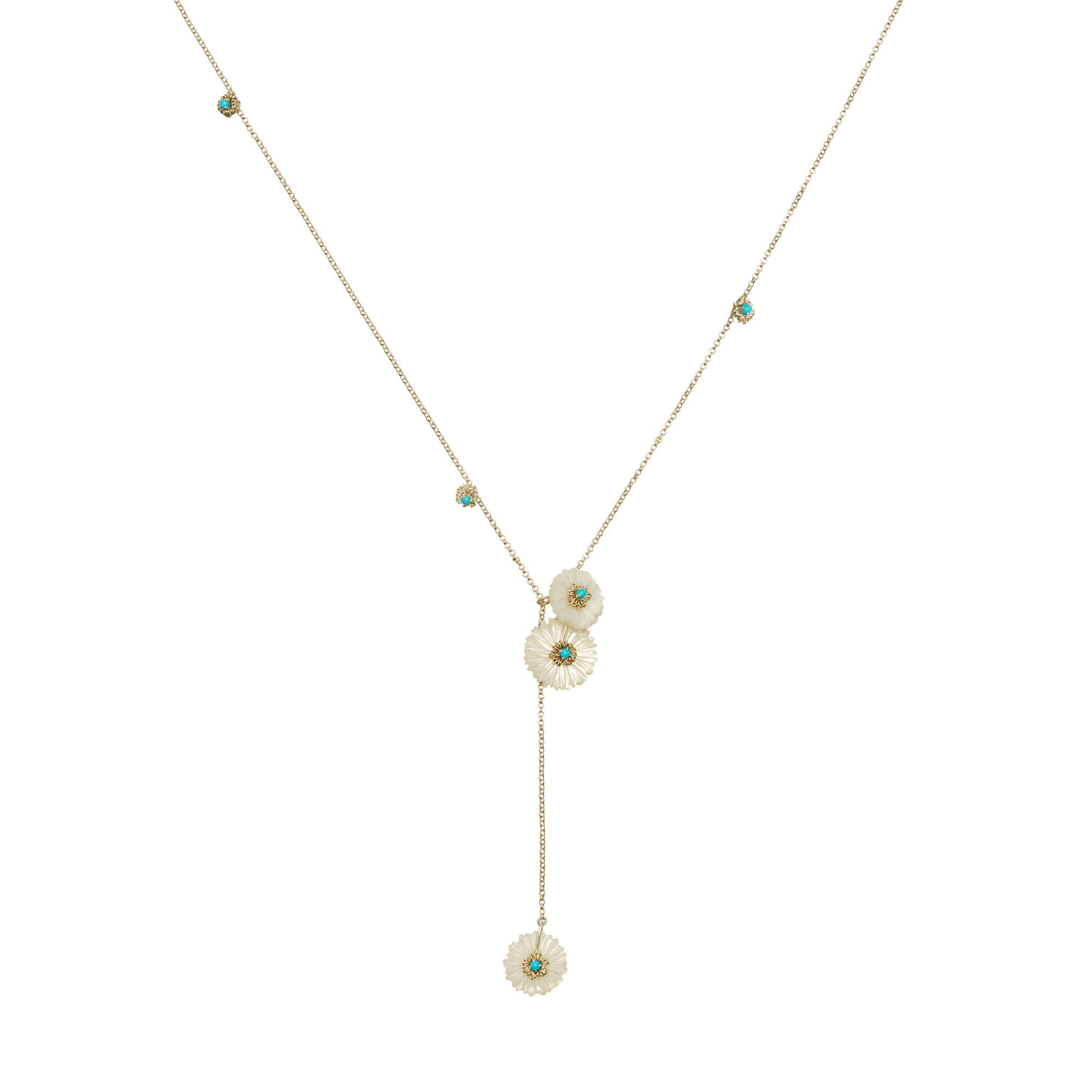 Daisy Blue Glacé Necklace