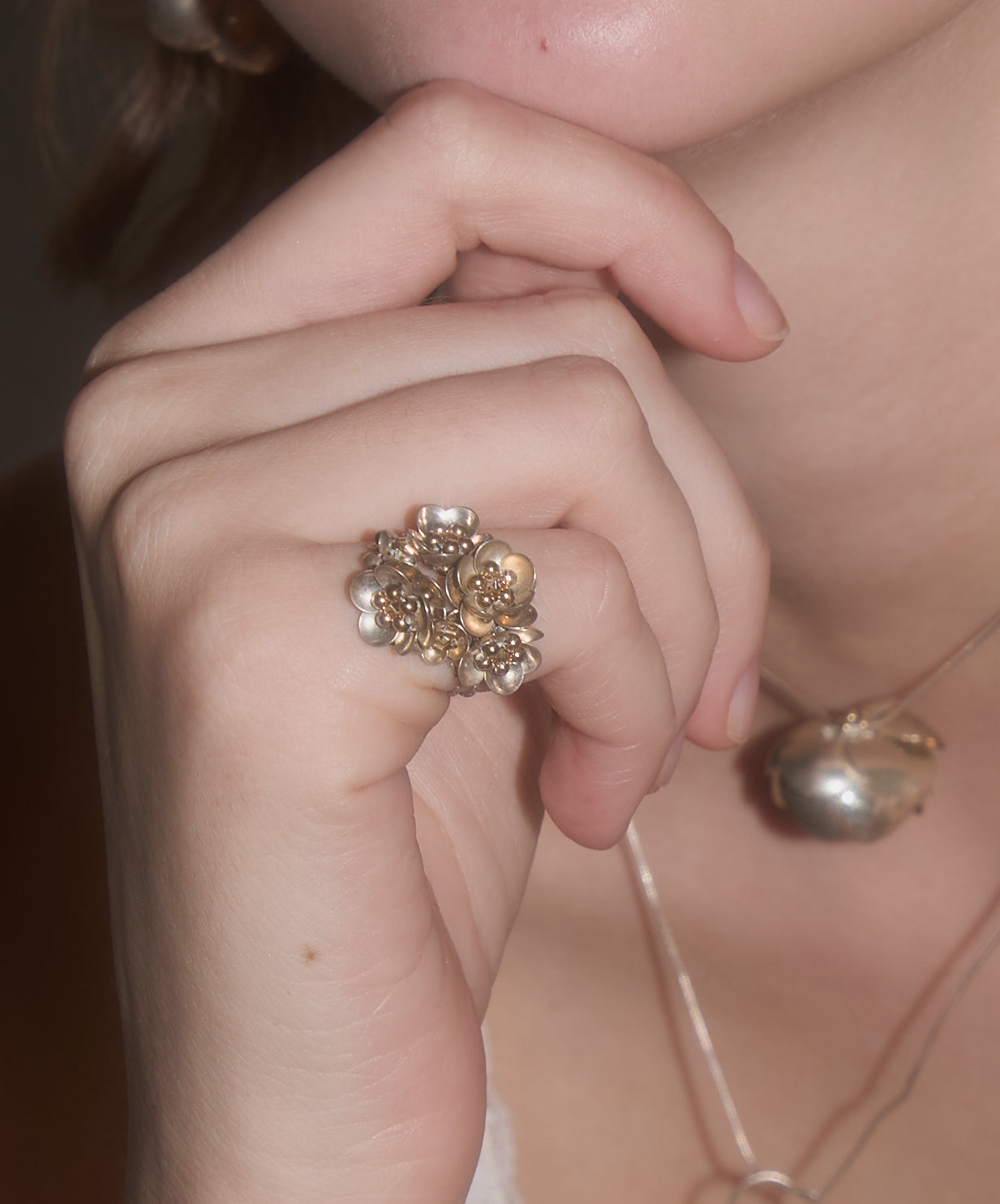 Triple Flower Ring