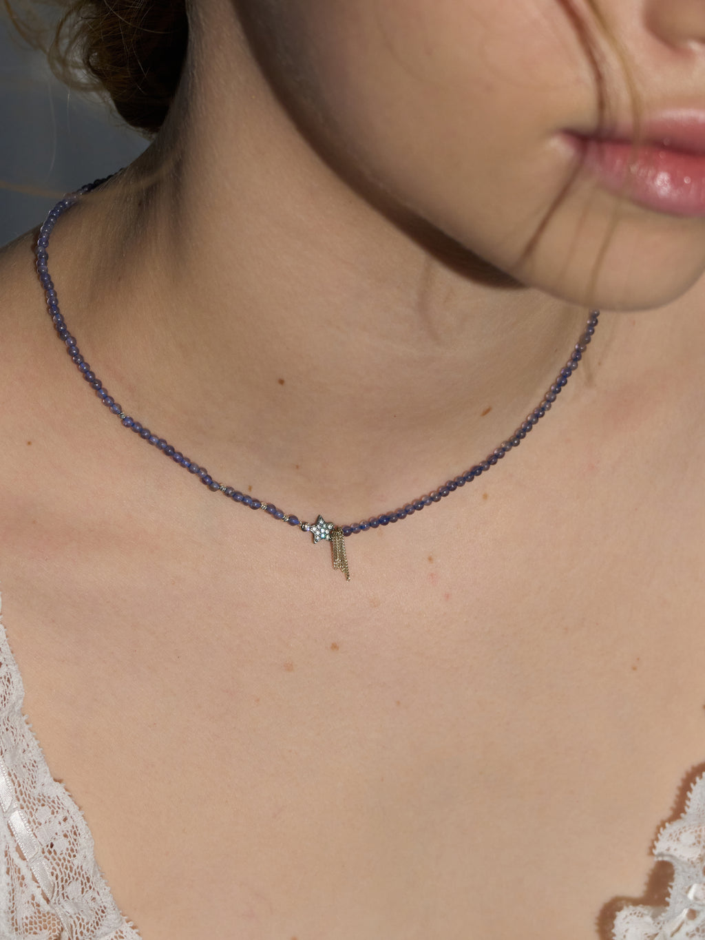 Iolite Shooting Star Necklace