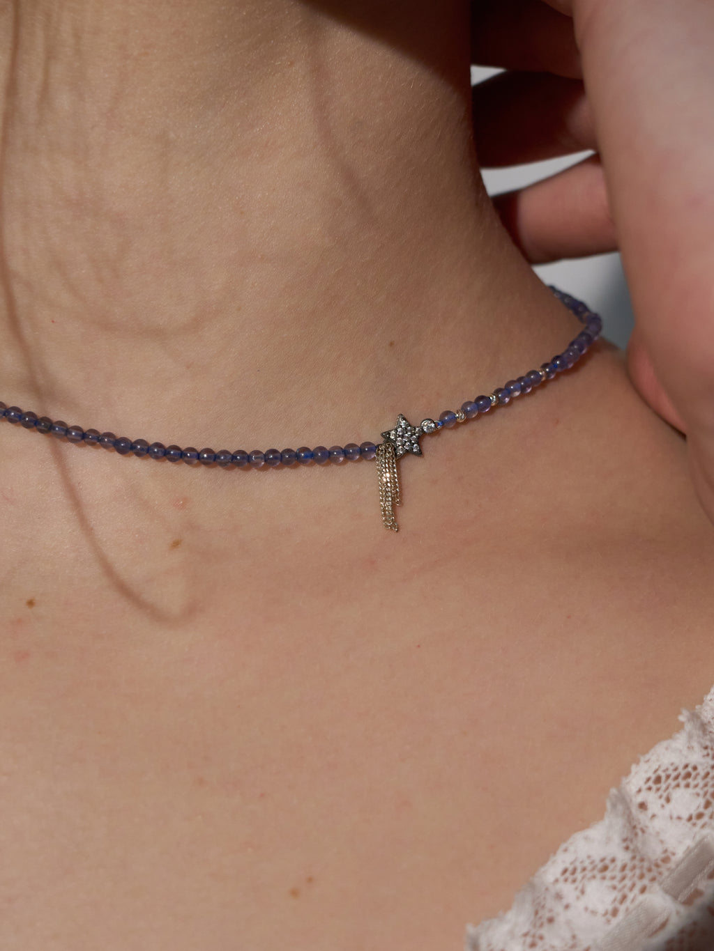Iolite Shooting Star Necklace