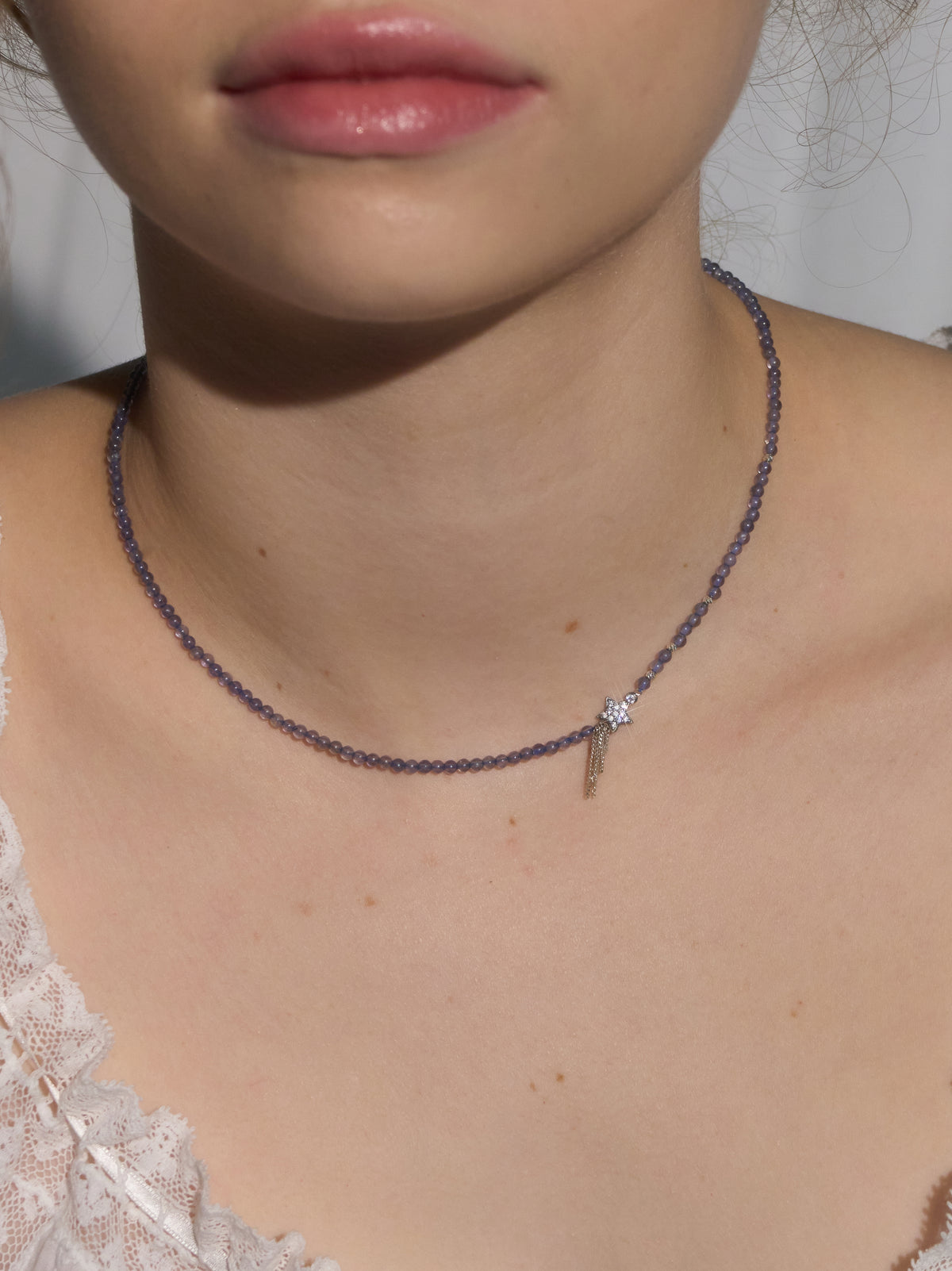 Iolite Shooting Star Necklace