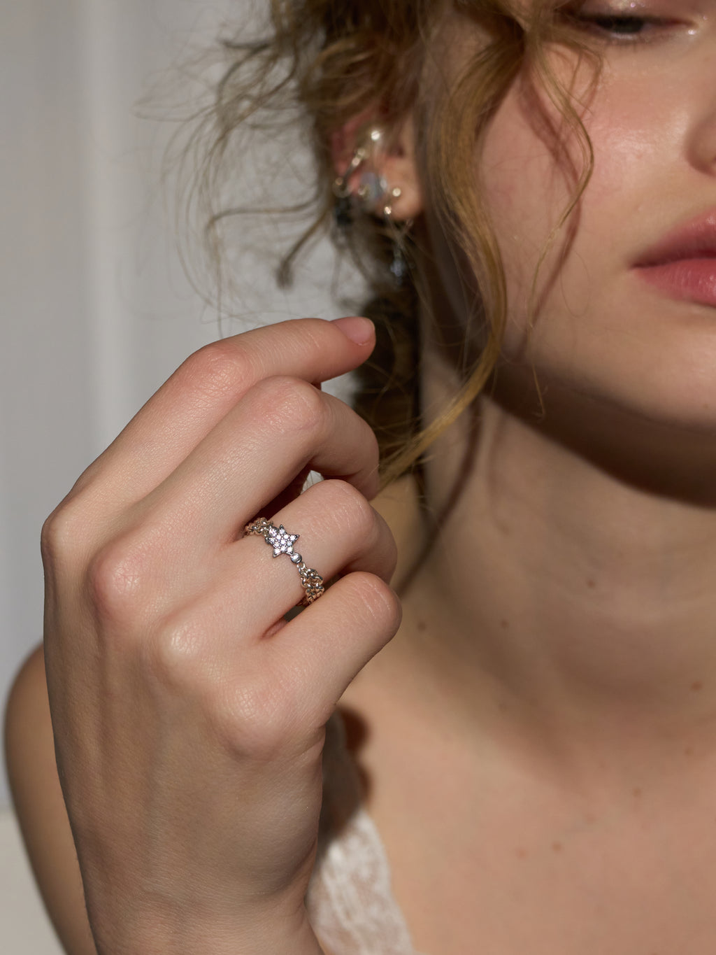 Double-Band Star Ring