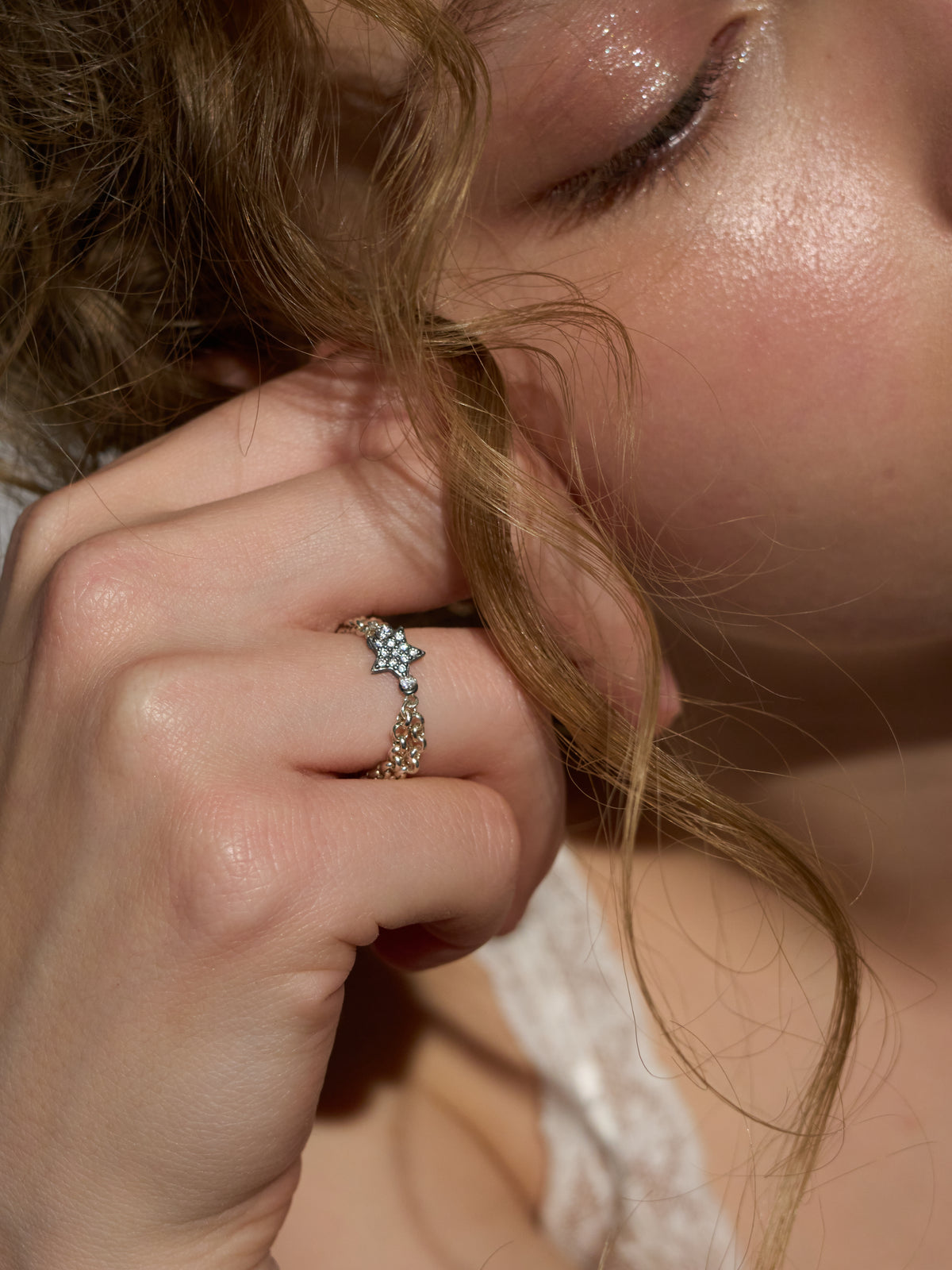 Double-Band Star Ring