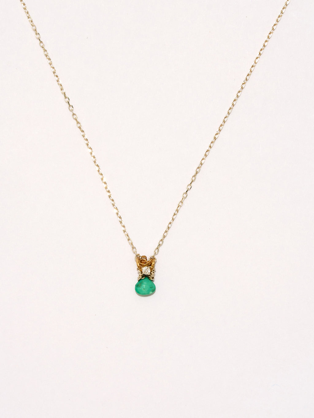 Daisy Blue Chain Necklace