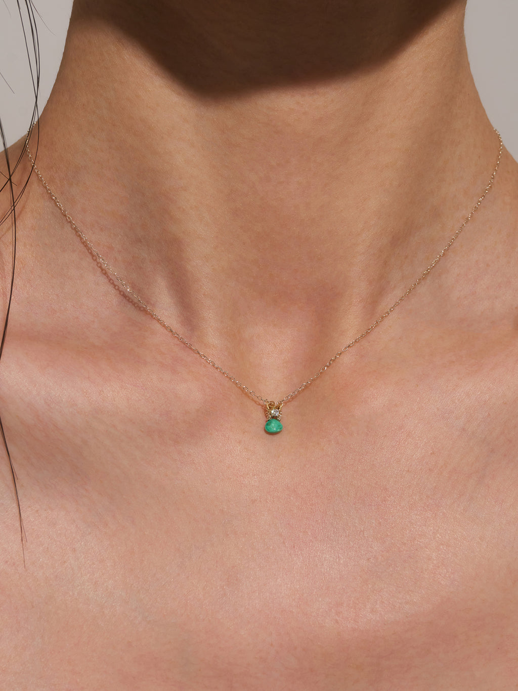 Daisy Blue Chain Necklace