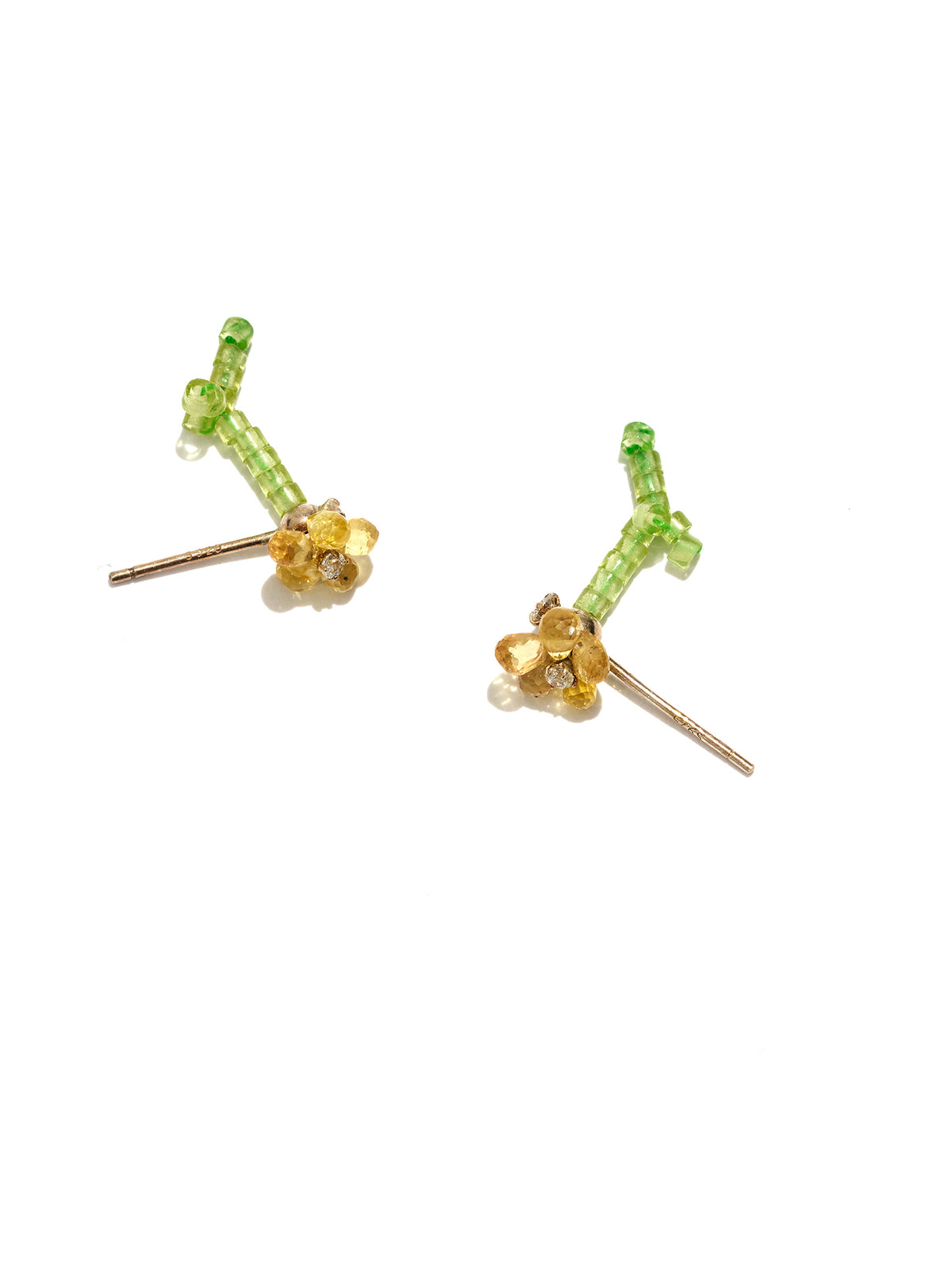 Yellow Sapphire Bloom Studs