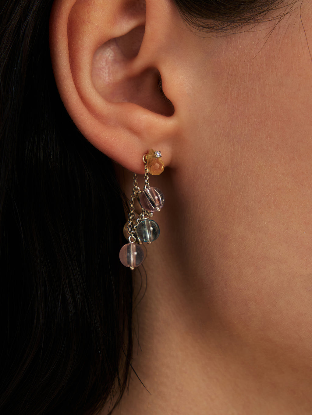 Prismatic Rain Drop Earrings