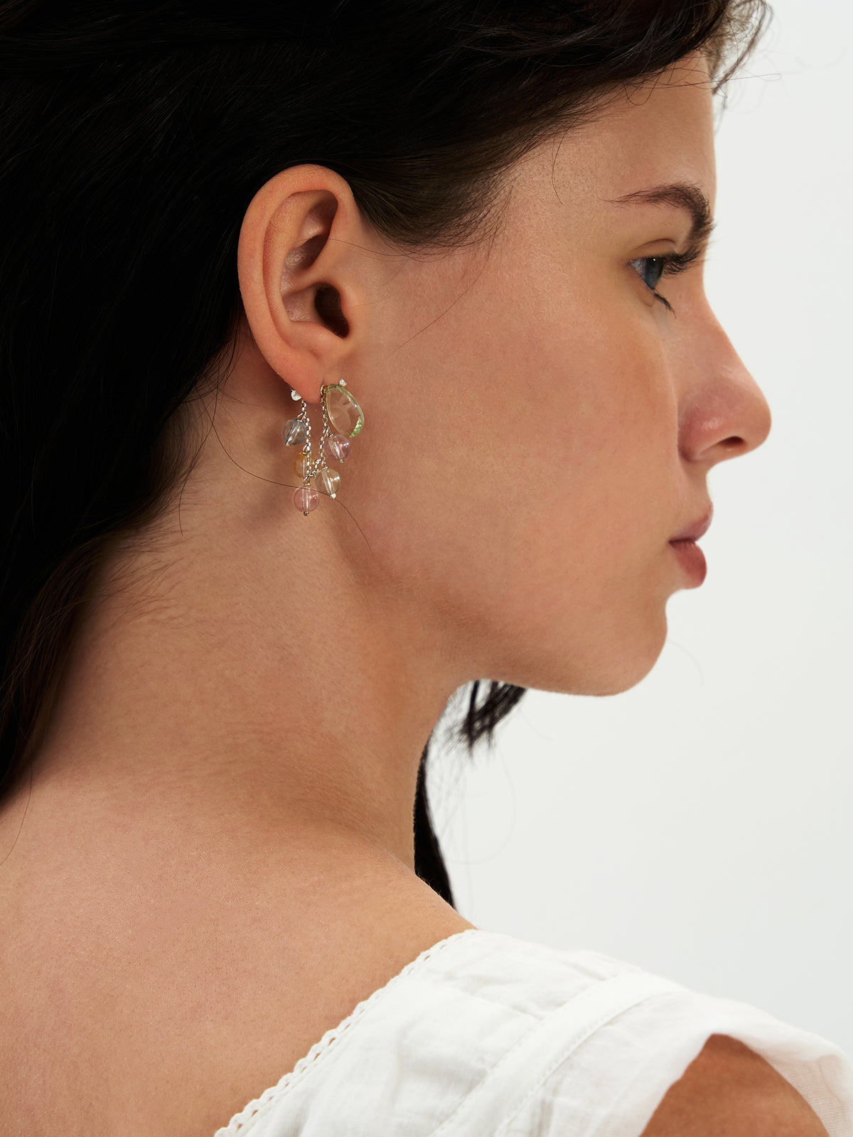 Prismatic Rain Drop Earrings