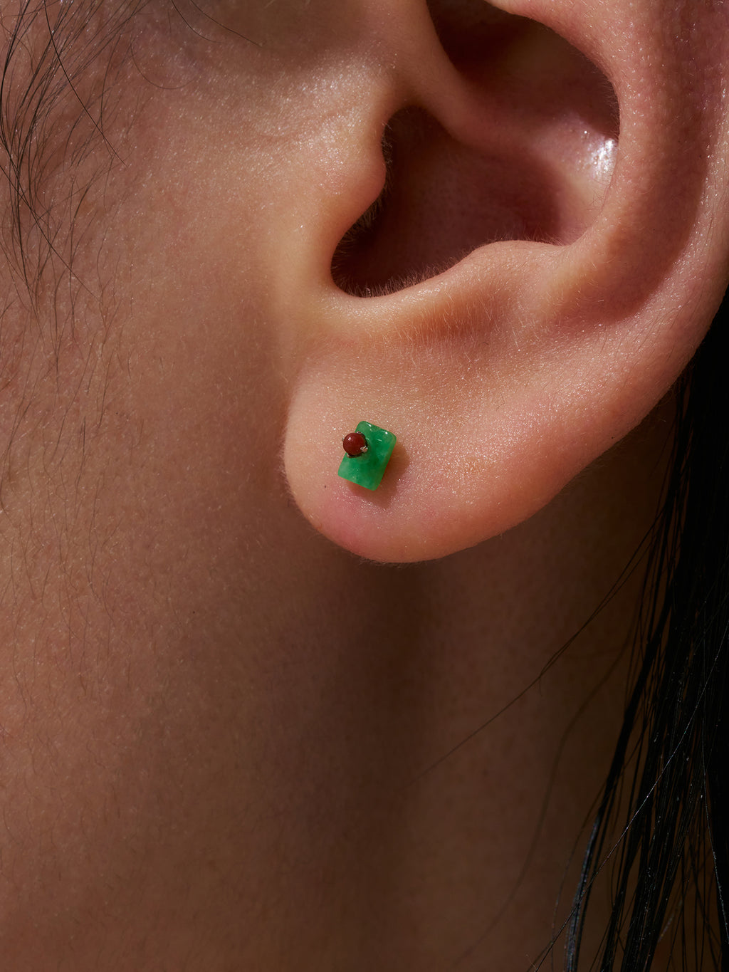 Jadeite Stud Earrings