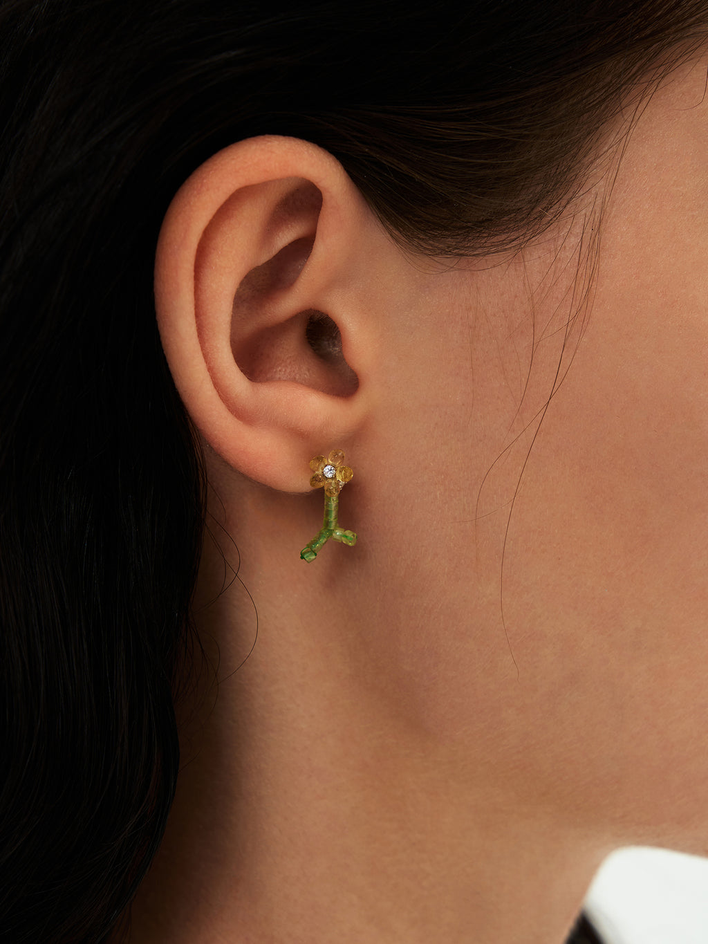 Yellow Sapphire Bloom Studs