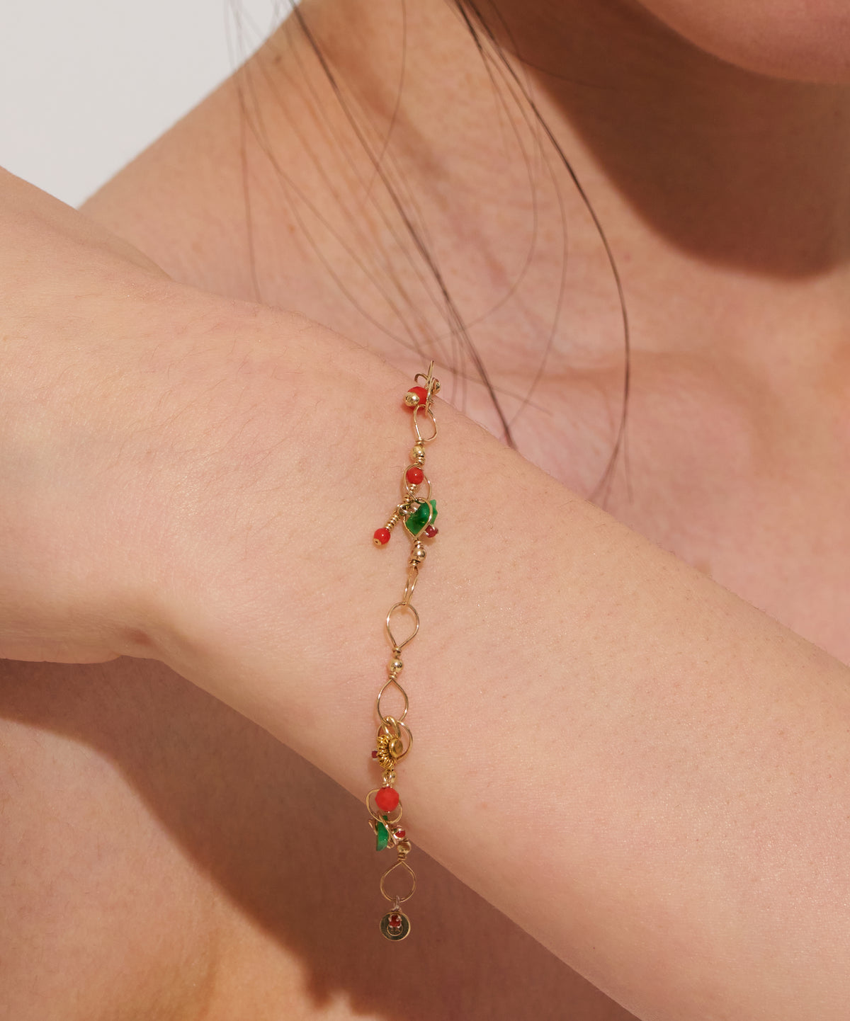 Little Daisy Confetti Chain Bracelet