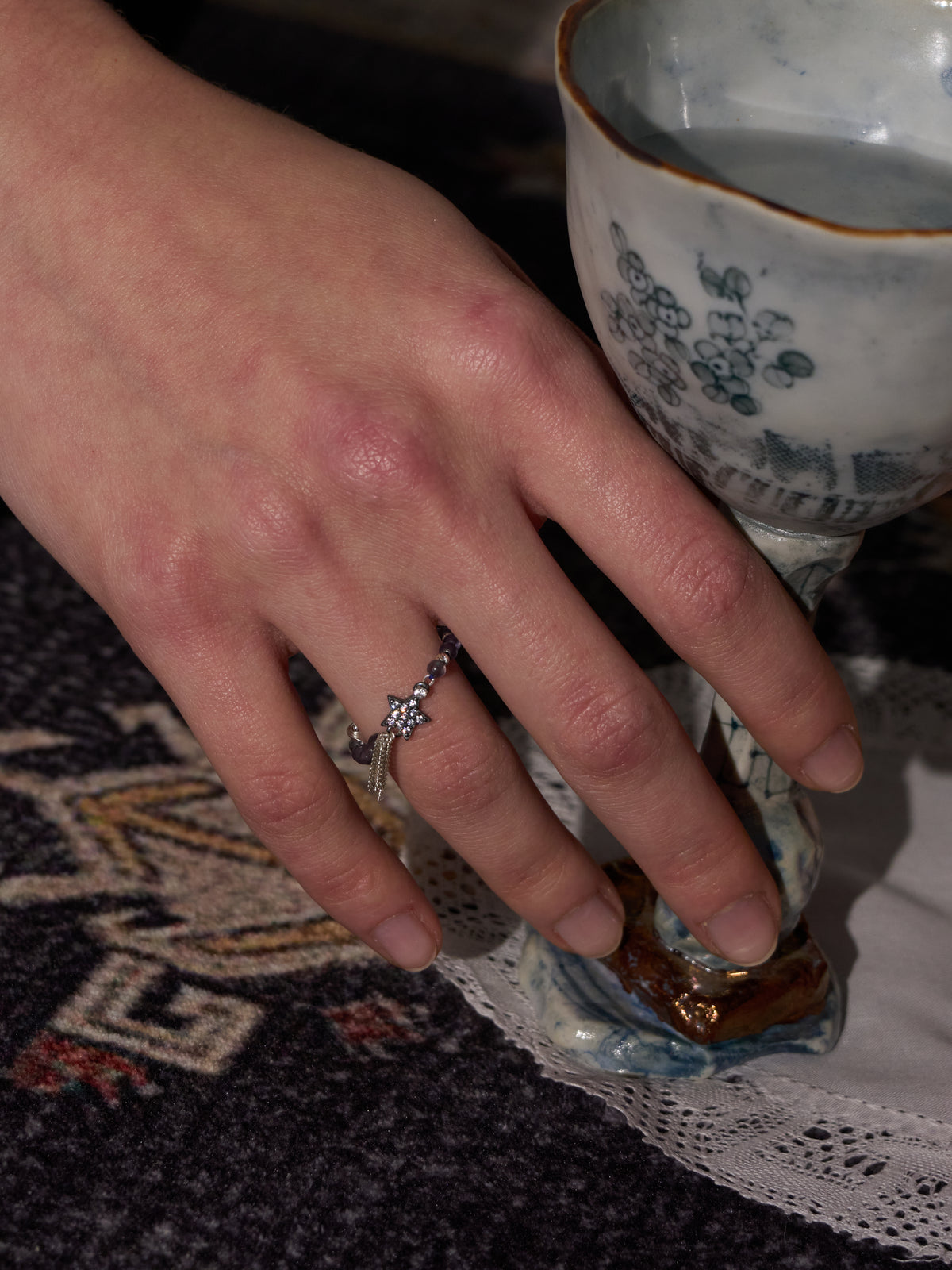 Iolite Shooting Star Ring