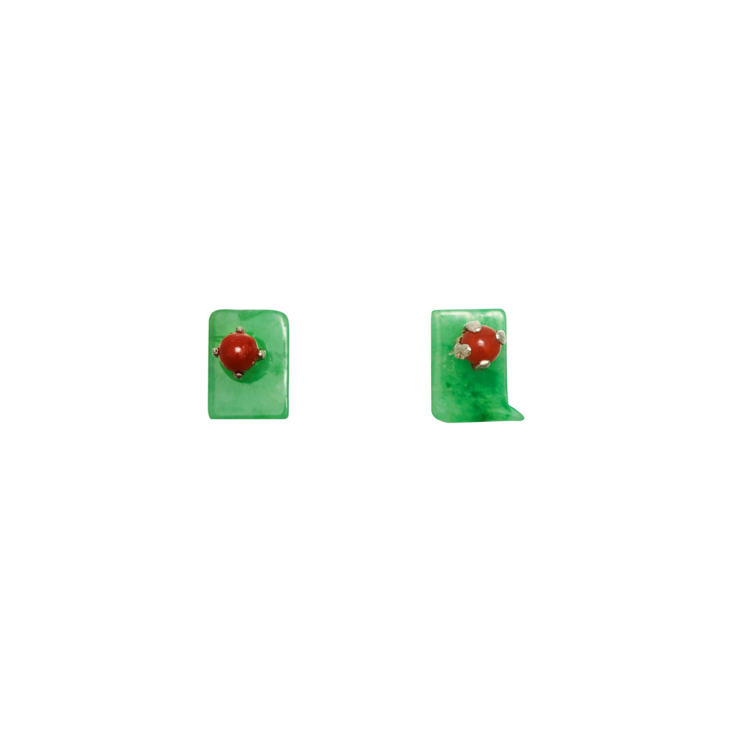 Jadeite Stud Earrings