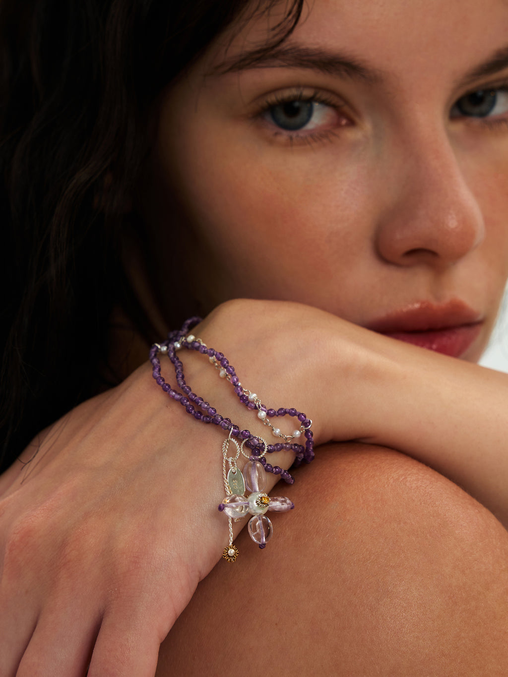 Cross Bloom Trio Bracelet