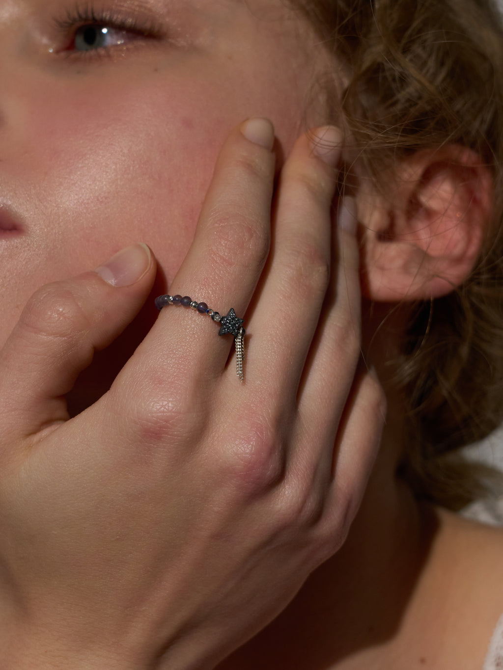 Iolite Shooting Star Ring