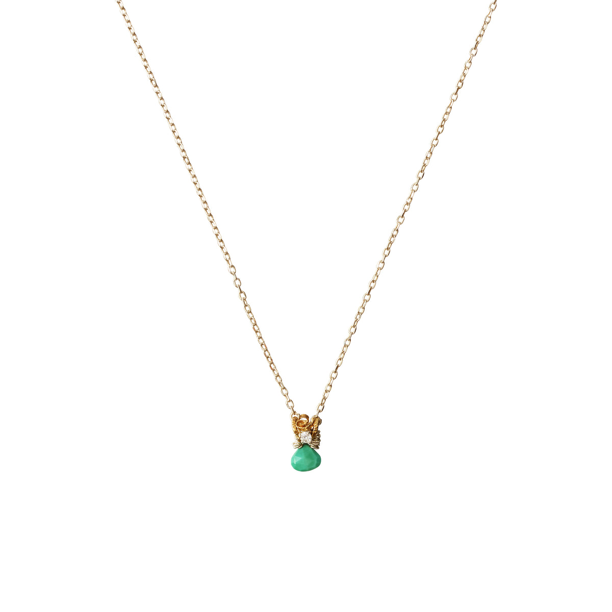 Daisy Blue Chain Necklace