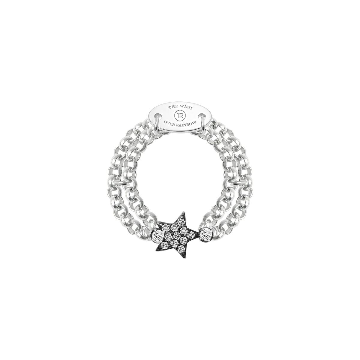 Double-Band Star Ring