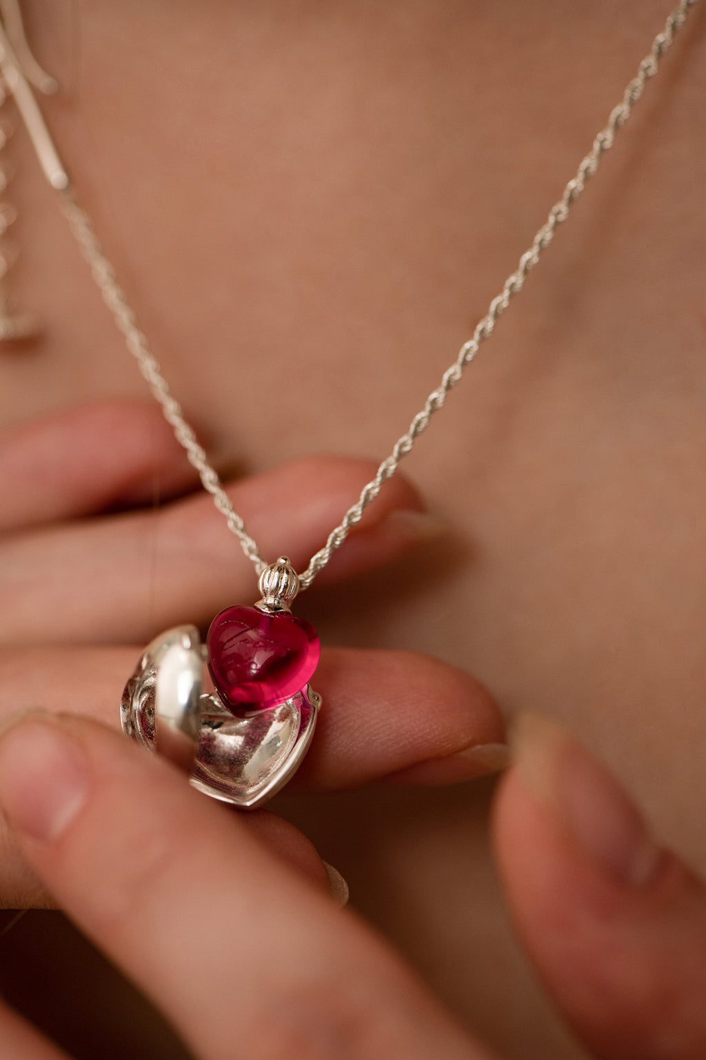 Heart in a Bottle Necklace