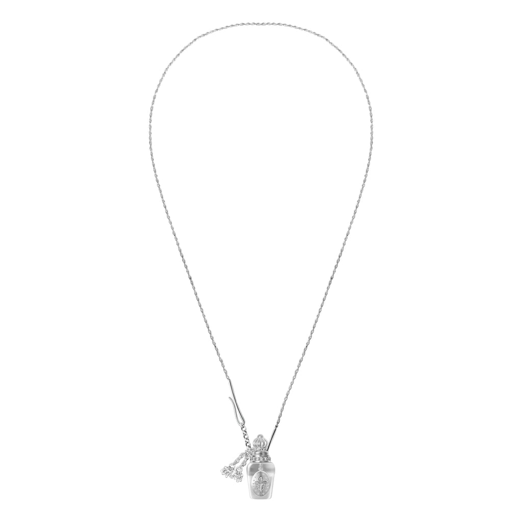 Clear Perfume Bottle Necklace