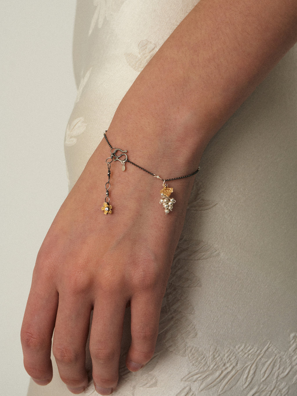 Pinot Gris Charm Drop Bracelet