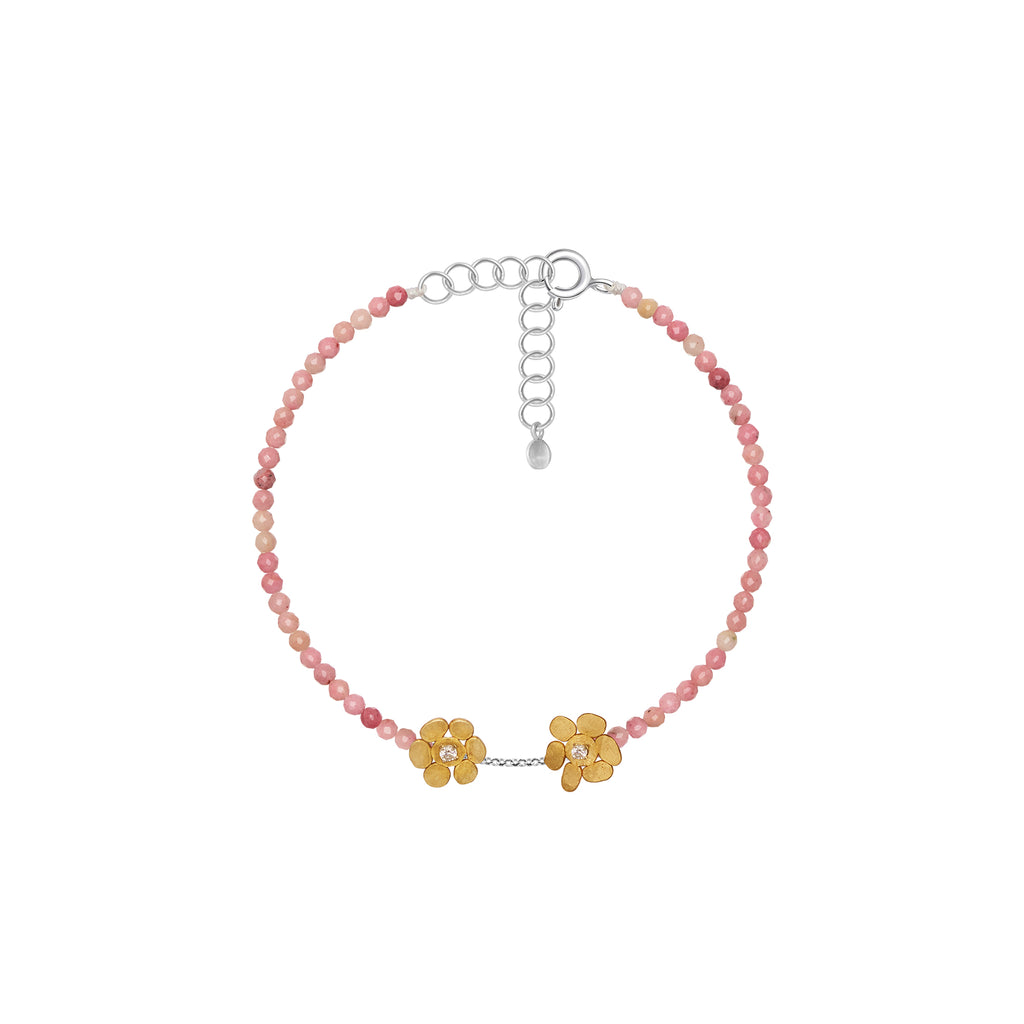 Pinot Gris Antique Blossom Rhodochrosite Bracelet
