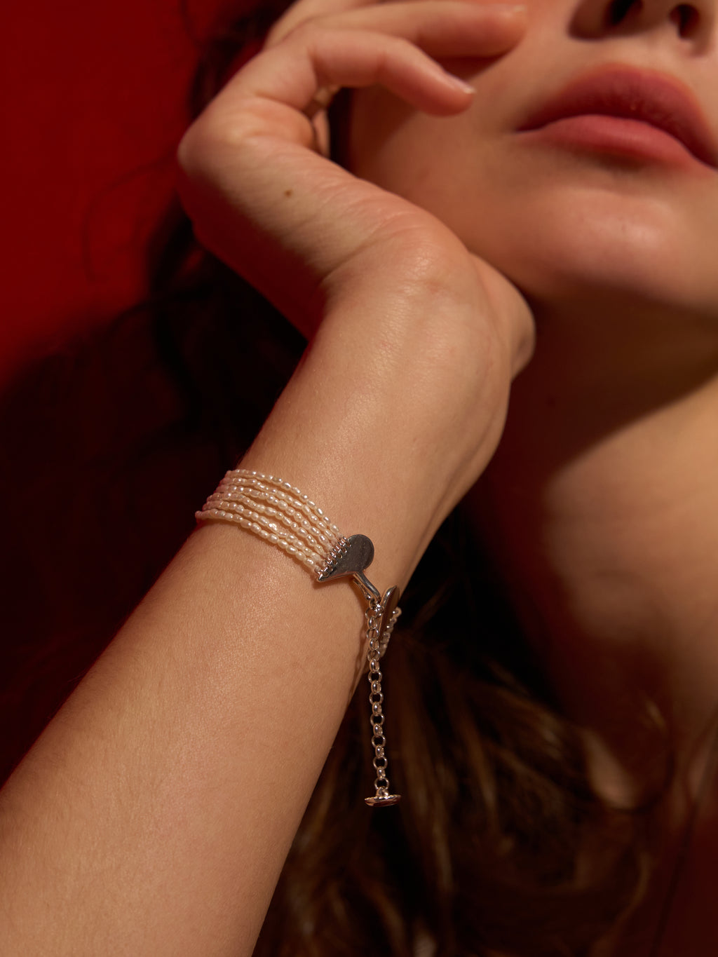 S925 Silver Six-Layer Pearl Bracelet